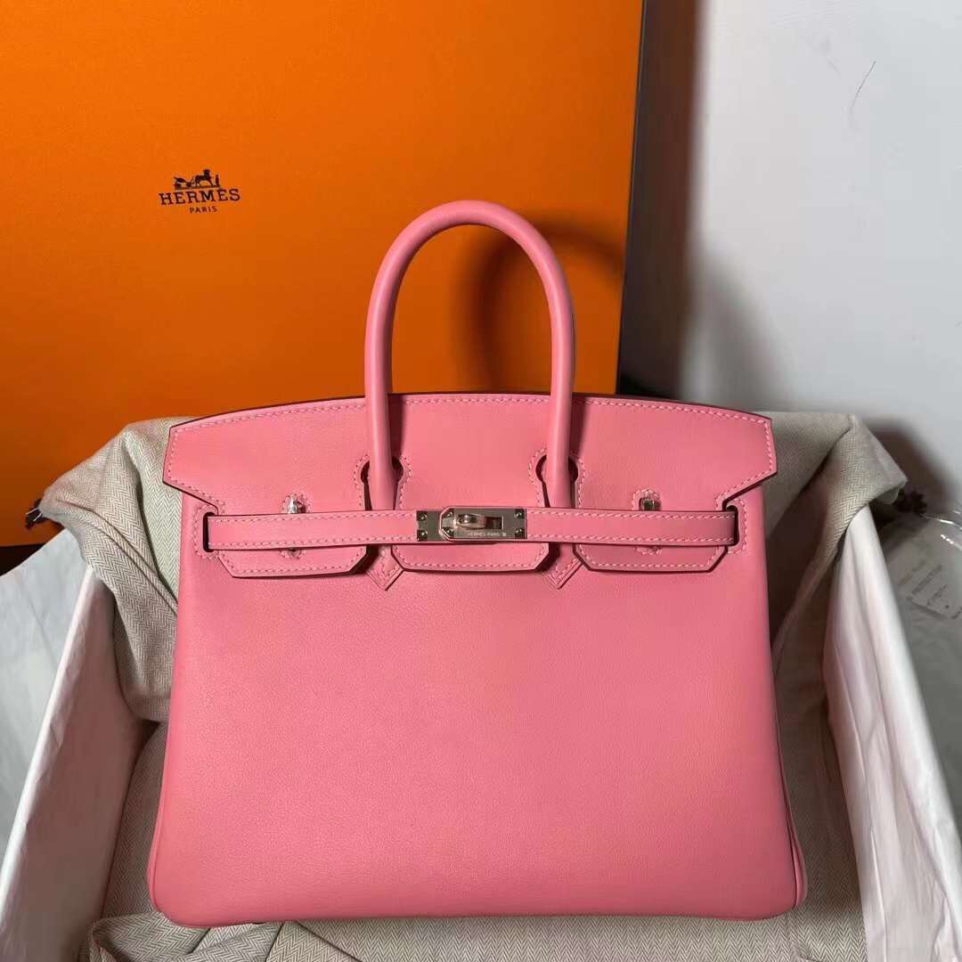 Hermes Birkin 30CM Swift Leather Handbag Rose Pink